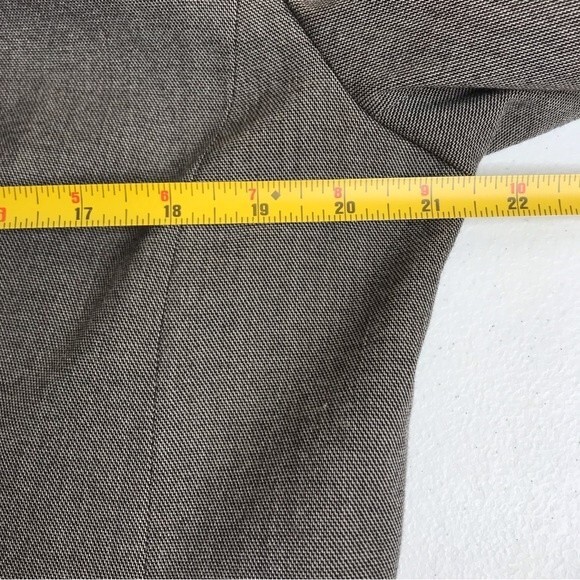 Apostrophe Two Button Lace Detail Pockets Gray Black Blazer Jacket Women Size 14 - Picture 9 of 15